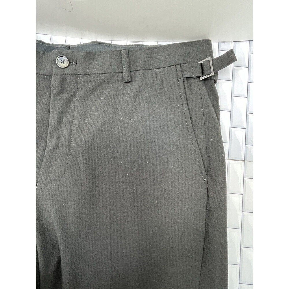 Murano Alex Fit Dress Pants Mens Sz 36x32 Viscose Blend Black ClassicCore - Picture 2 of 12